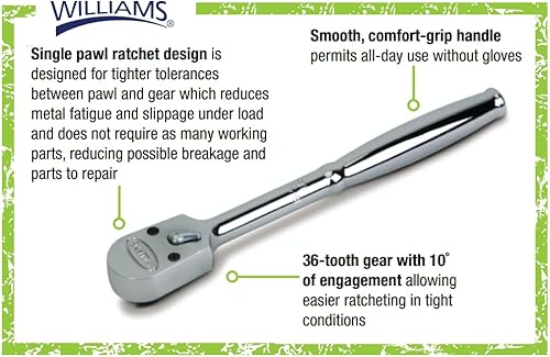 Miniatura 2 de Williams S-52EHA trinquete con cabeza de cierre