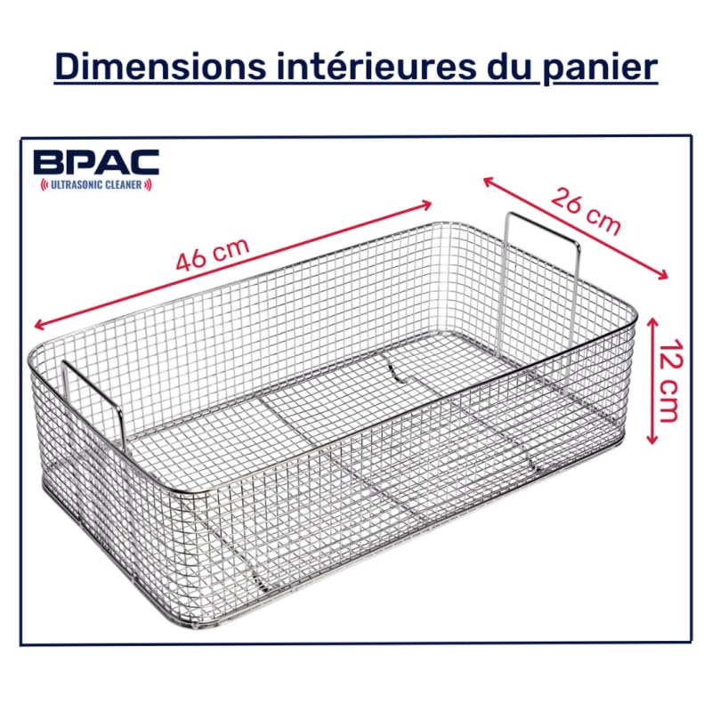 BPAC - Limpiador ultrasónico Pro con depósito de 20 litros - Turbo + Sweep + Degas - Limpiador ultrasónico de potencia 480 W - Dispositivo ultrasónico profesional - Marca francesa