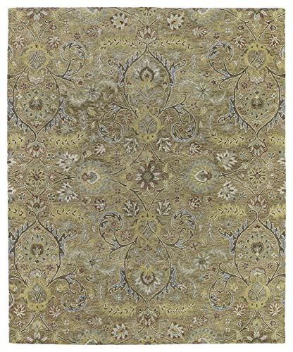 Kaleen Helena Collection Hand Tufted Area Rug, 8' X 10', Gold #TOP4