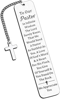 Pastor Appreciation Gifts for Men, Clery Minister Ordination Church Stuff, Bookmark Gifts for Pastor Appreciation Day, Stocking Stuffers for Pastors, Husband Anniversary Birthday Thanksgiving Gift