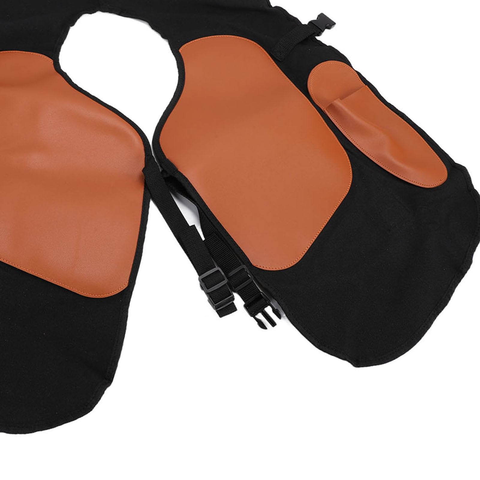 Cryfokt Tablier de Maréchal-ferrant équin, Toile Réglable Résistante à L'usure avec Revêtement en Cuir Fendu PU, Protection Complète pour la des Sabots et le Ferrage des Chevaux