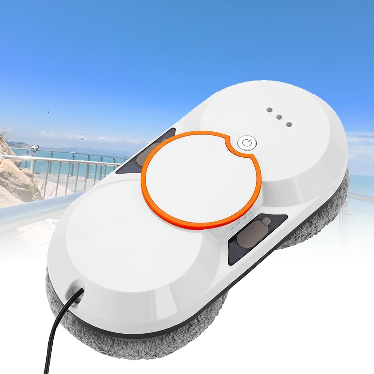 Cleaner Robot,5600pa Smart Glass Cleaning Robotic- Dual Water Spray for Indoor and Outdoor Glass Tile Window Smart Cleaner Kit