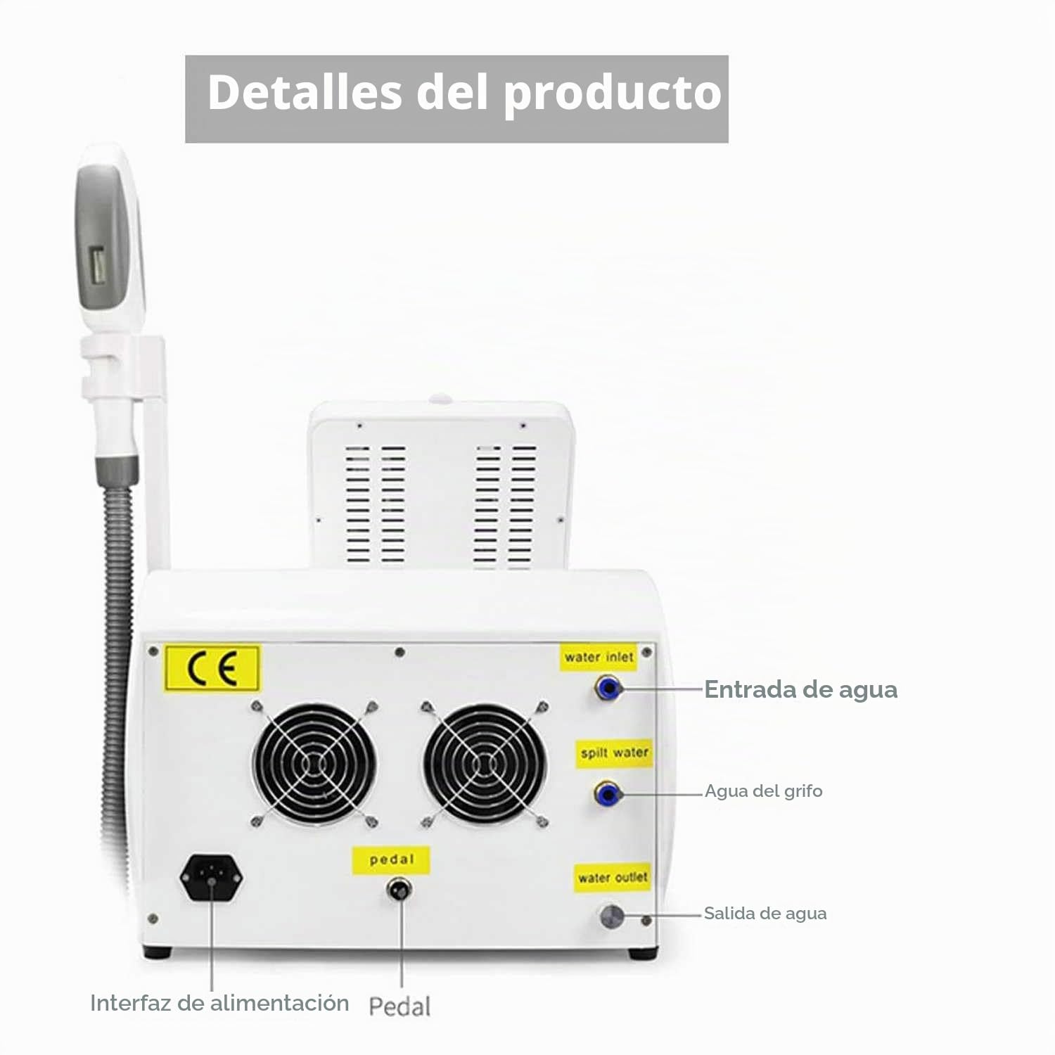 Depiladora de luz pulsada IPL E-Light SHR con 2 Modos de Flash, Profesional para la depilación láser de Cuerpo y Cara - Salón en casa
