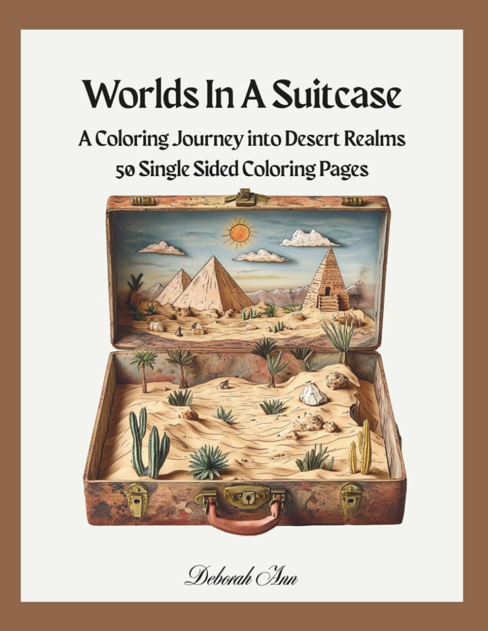 Worlds In A Suitcase: A Coloring Journey into Desert Realms