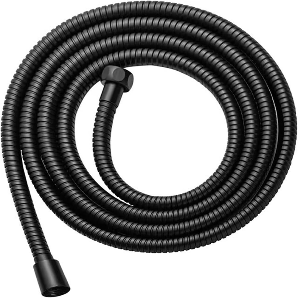 Alcachofa de ducha de mano de alta presión con filtro de ahorro de agua de 6 m, ducha de flujo Lar, juego de accesorios de baño con manguera negra de 1,5 m