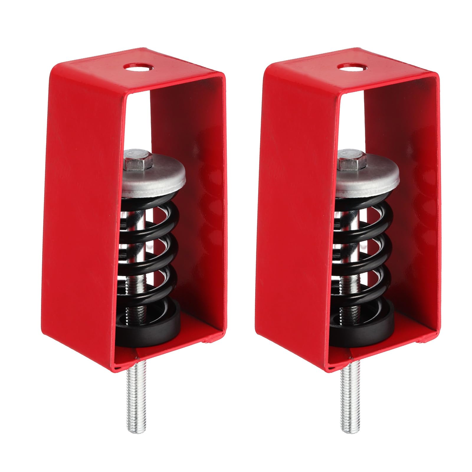 PATIKIL Isolatori Di Vibrazioni A Molla Per Soffitto, 2 Pezzi 160 Kg Supporti Antivibrazione Meccanici Per A/C Processore D'Aria Camera Da Letto Teatro Studio, (XHS) Rosso