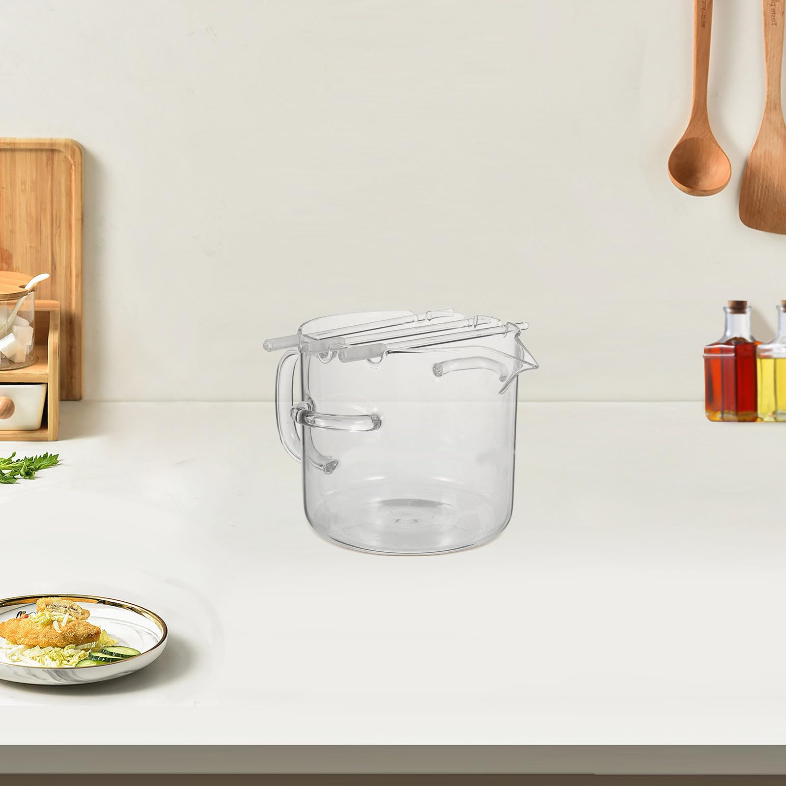 Cocedor de Tocino para Microondas de Vidrio 2,1 L 74 Oz