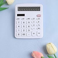 Vista 5 de Calculadora de escritorio de oficina, bonita calculadora para niños, calculadoras básicas de escritorio, calculadora financiera simple de doble