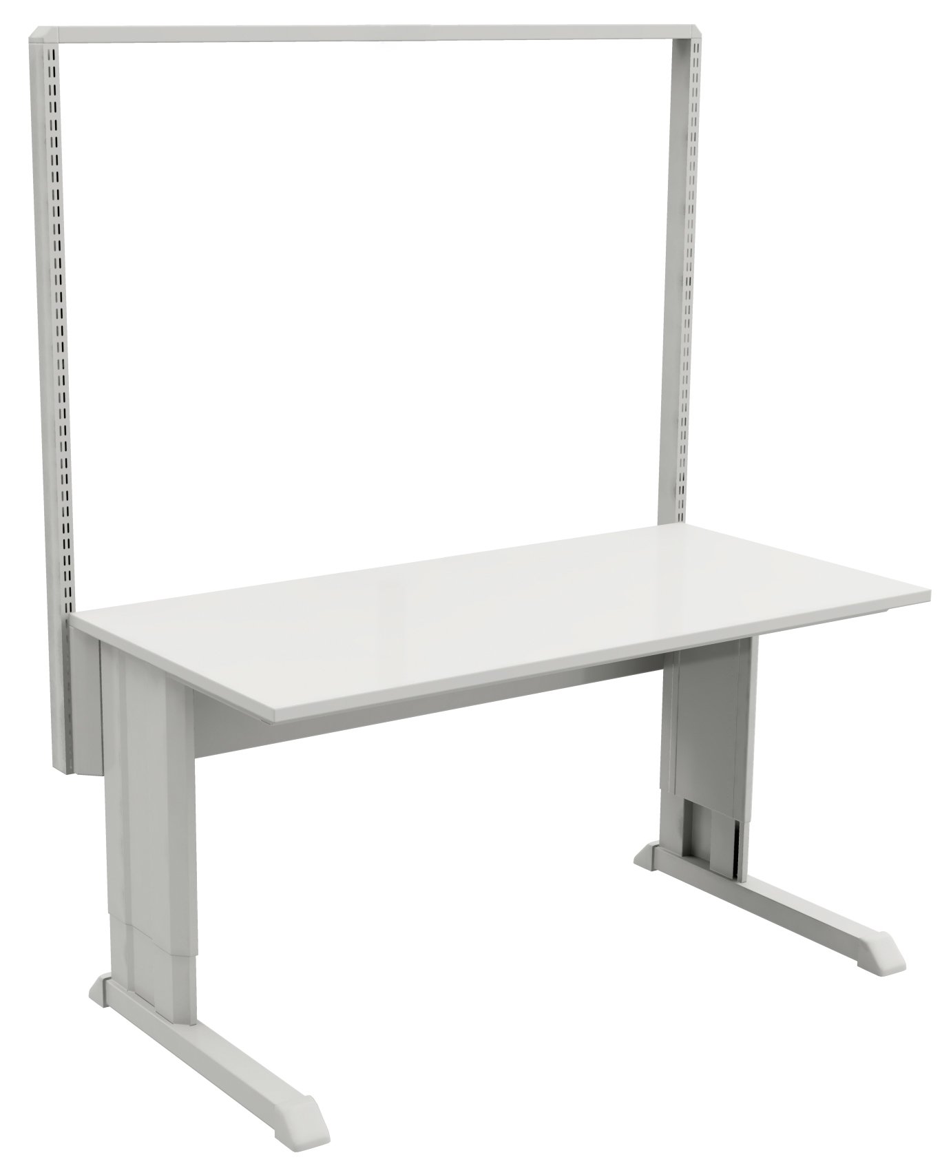 30"D x 48"W Concept Station w/M36 53"H Upright Bay, Non-ESD Waterfall Work Surface