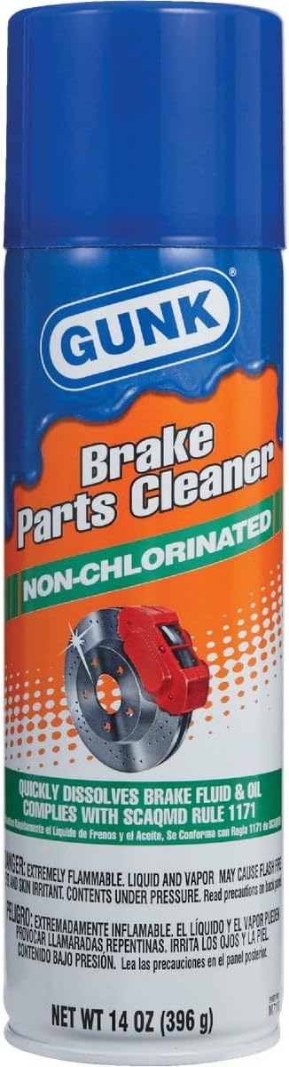 Gunk 14 Oz. Aerosol Non-Chlorinated Brake Parts Cleaner Pack of 12 Pack of 12