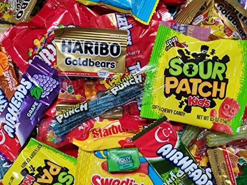 Sour Patch Kids Airheads Bulk Gummy Candy - 4 Pounds - Haribo Gummy Bears - Jolly Rancher Gummies - Skittles Bulk - Pinata Candy Variety Pack - Fun Size Assorted Candy from The LakeHouse - Thumbnail 2