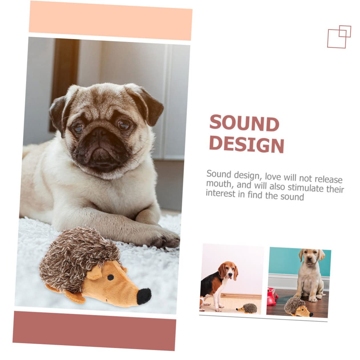 Didiseaon 6 Piezas De Juguete para Mascotas Juguete Molar para Perros Juguete Molar En Forma De Erizo Molar para Mascotas Juguetes Interactivos para Cachorros Juguetes De Entrenamiento