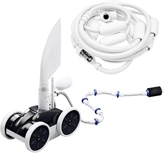 MAKHOON MPC2 4-Wheel Pressure Side Pool Cleaner for 1.5" Booster Pump - Stable Traction for In-Ground Pools