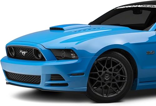 Vista 9 de Cuchara de capó sin pintar Acento de capó de estilo muscular ABS imprimado Proceso de fácil instalación compatible con Ford Mustang GT y V6