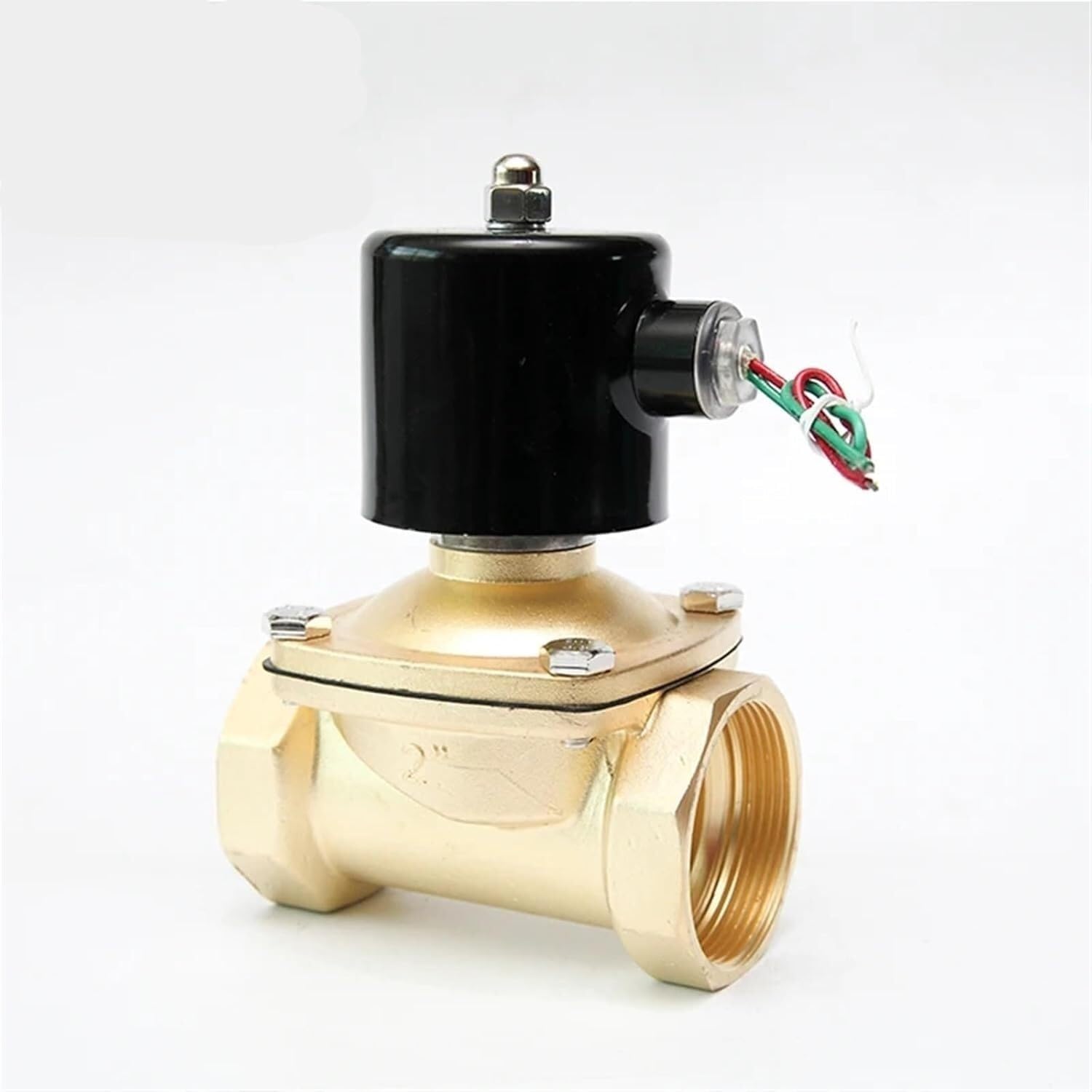 Électrovanne en laiton 2 pouces NPT haute pression normalement fermée en 24VDC
