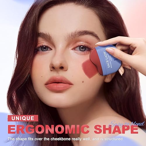 Miniatura 3 de SACE LADY Maquillaje facial cremoso rubor, no se seca, colorete pigmentado, suaviza y nutre para maquillaje de labios, ojos, mejillas, belleza, 0.31