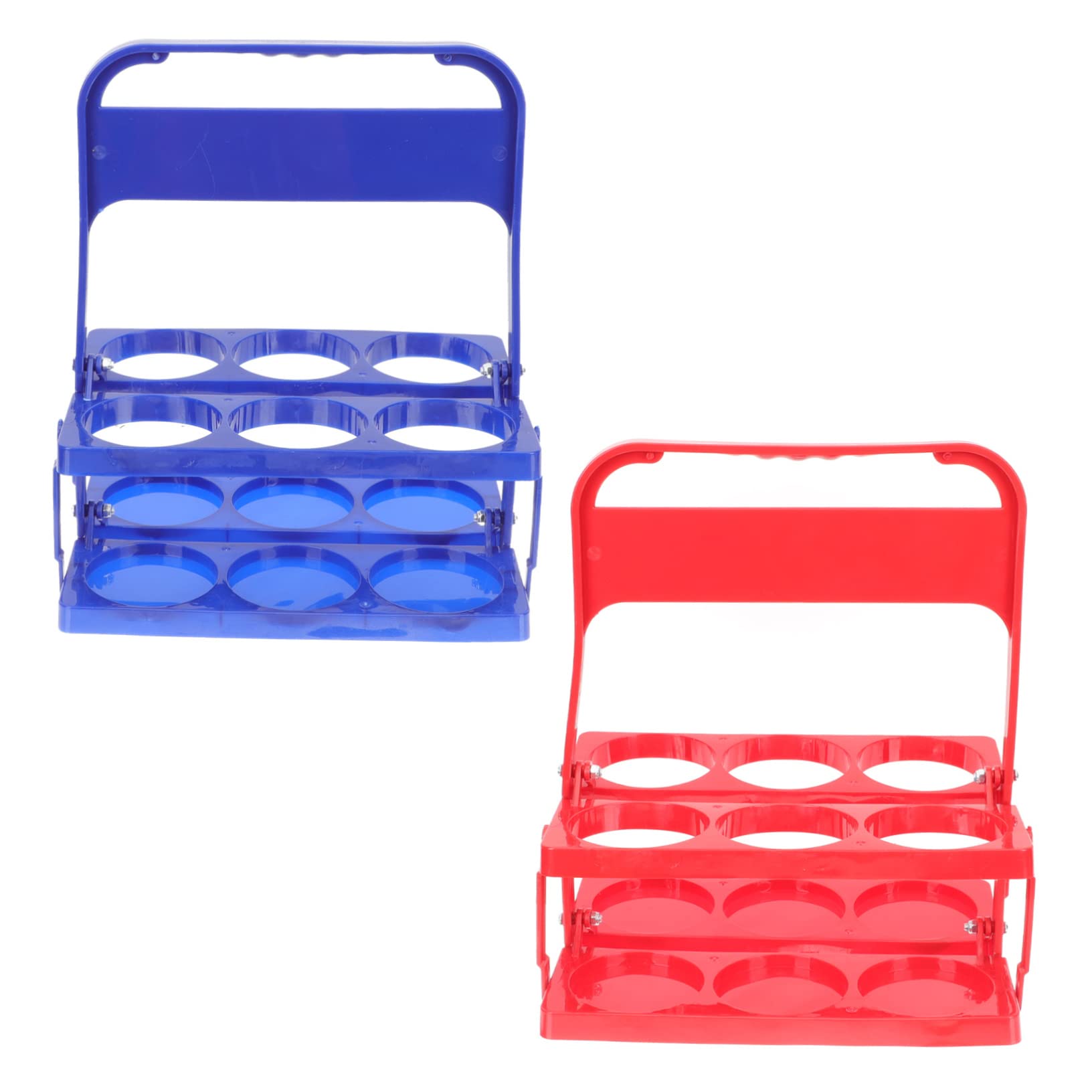 Garneck 2pcs Beer Bottle Carrier Plastic Beer Rack for Convenient Storage for Ktv Bars and Home Use Smooth Finish Handle for