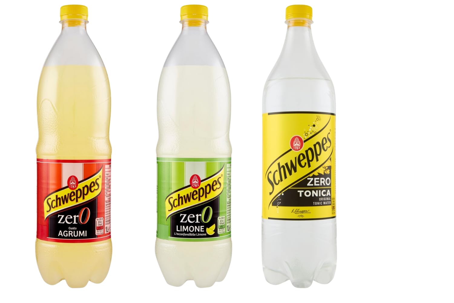 Italian Gourmet Zero Limonaden Mix 36 x 1L – kalorienarme Erfrischungsgetränke ohne Zucker, Kohlensäure, Agrumi/Limone/Tonic Water + Italian Gourmet Polpa