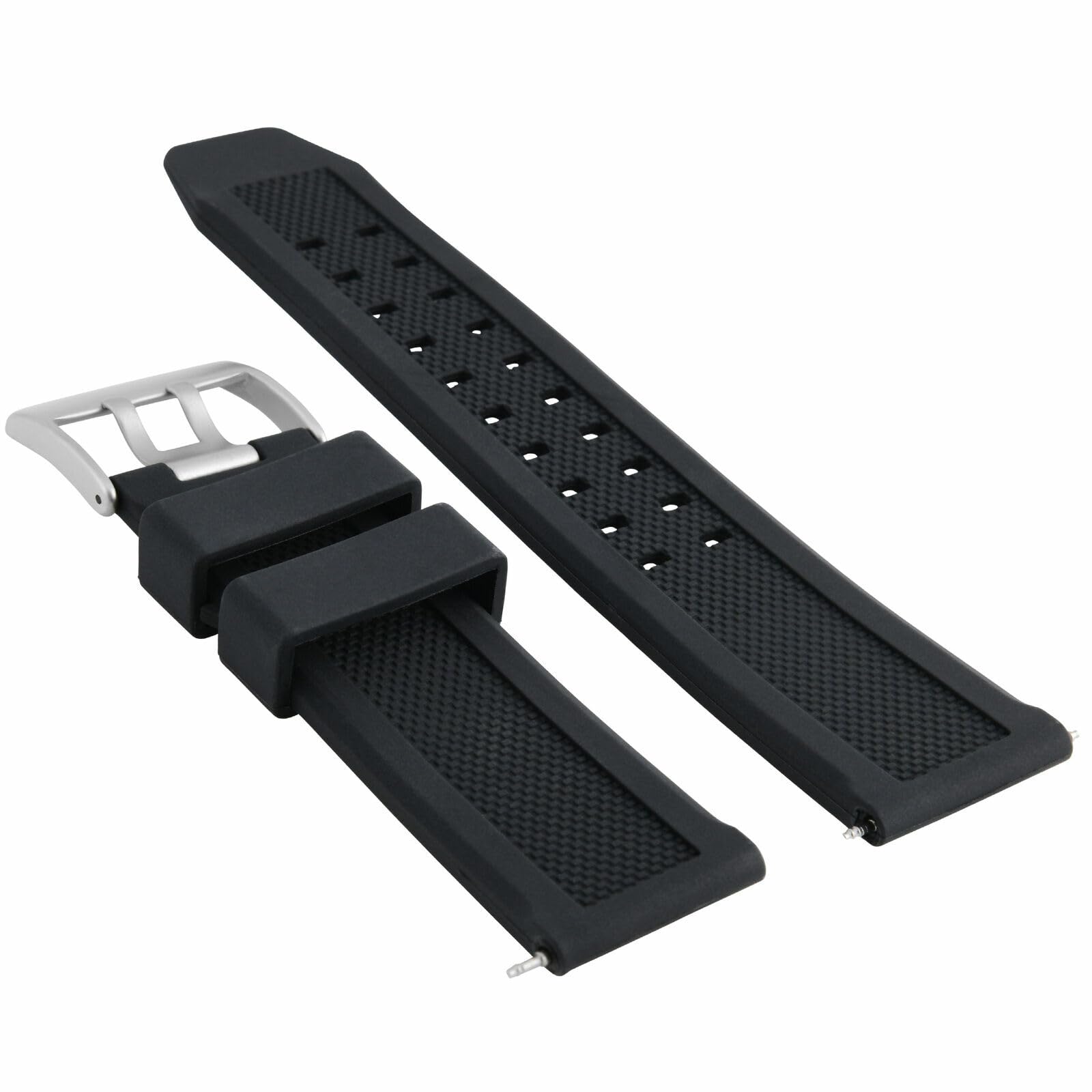 Ewatchparts 23mm Rubber Watch Band Strap Compatible With Citizen Navihawk Eco Drive Watch