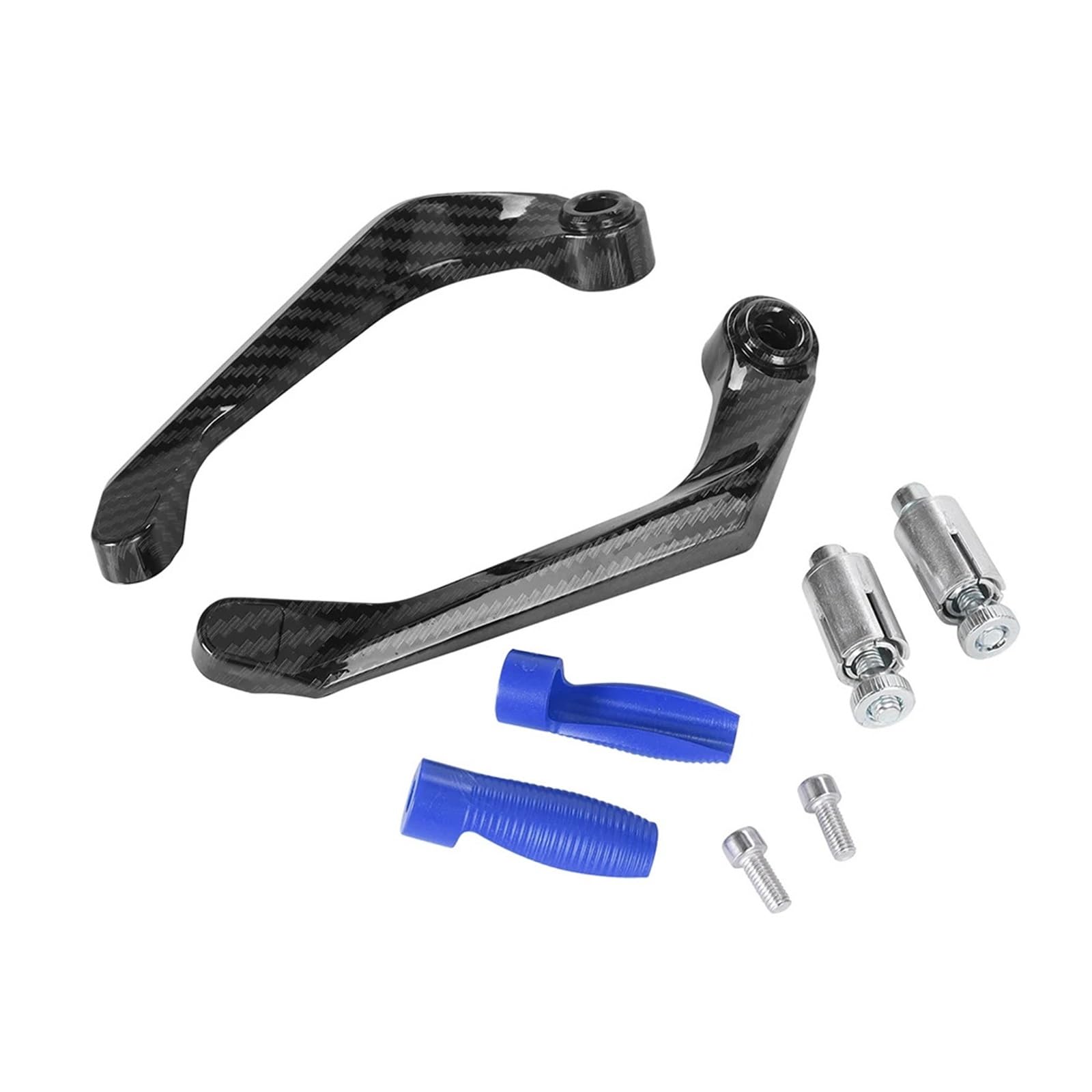 NOAUQWTV Clutch Lever Hand Guard Protector Fit for Sport Street Bike Scooter Universal 7/8" Handguard Brake Clutch Lever Guard Handlebar Protector Bow Motorcycle Handguards(Blue)