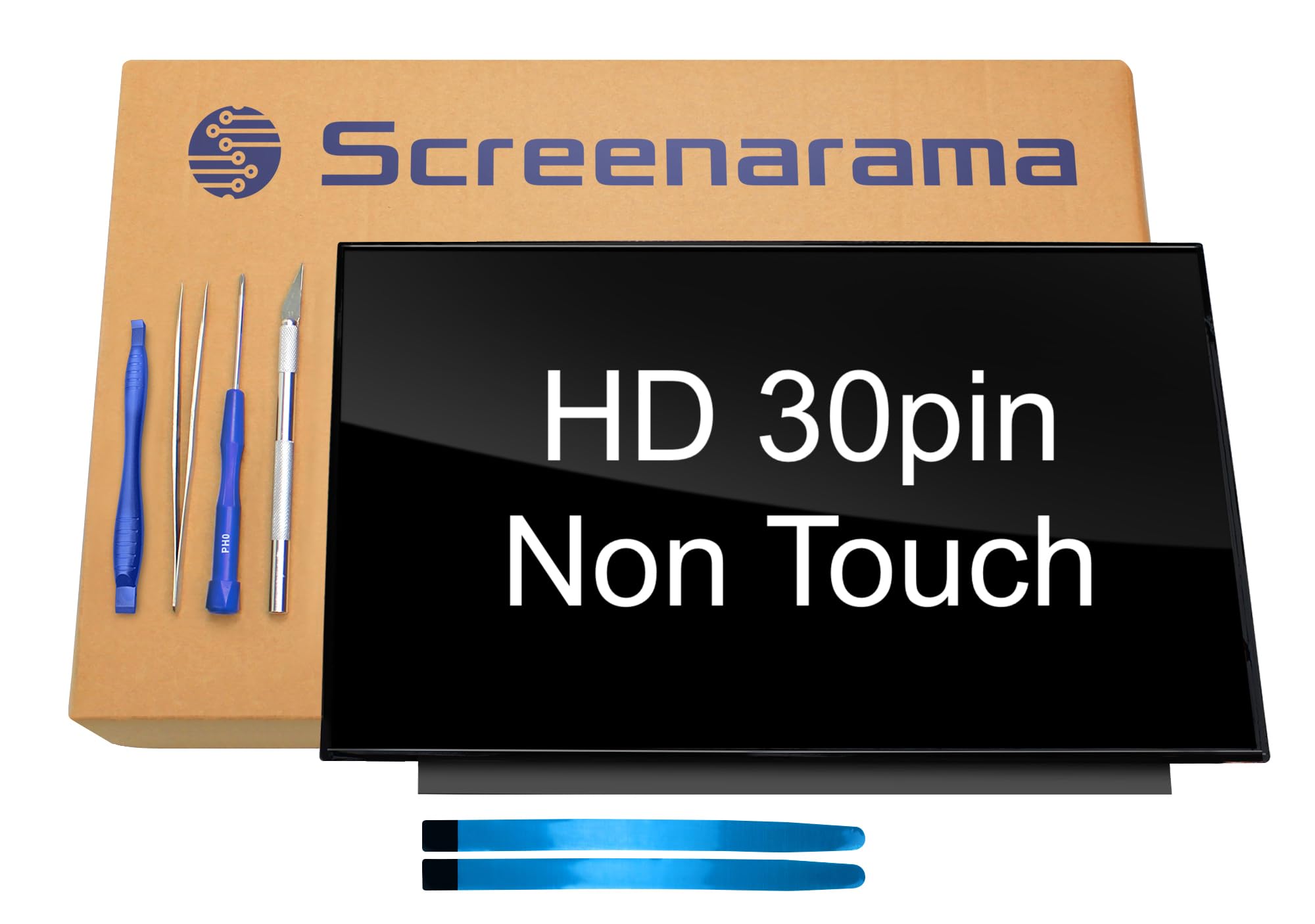 SCREENARAMA New Screen Replacement for B156XTN08.0 H/W:0A, HD 1366x768, Glossy, LCD LED Display with Tools