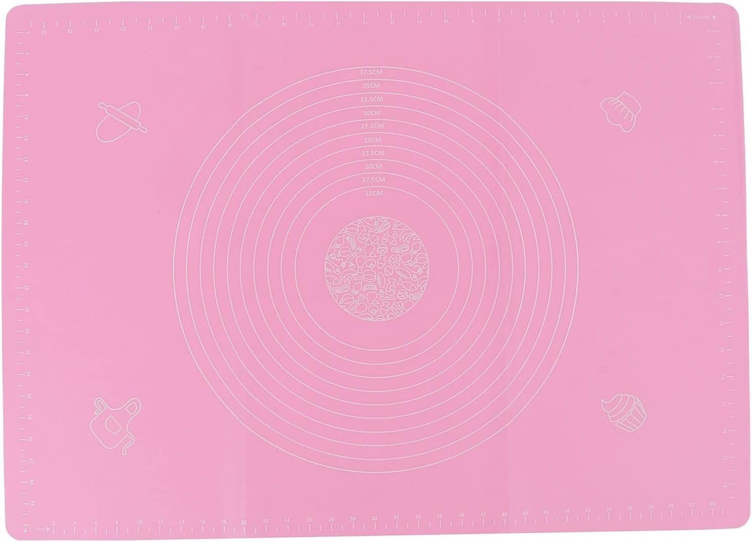 Tapî Silicone Mat Rasade avec Graduations Rose Mat Pâtisserie Antidérivant Résistant Chaleur