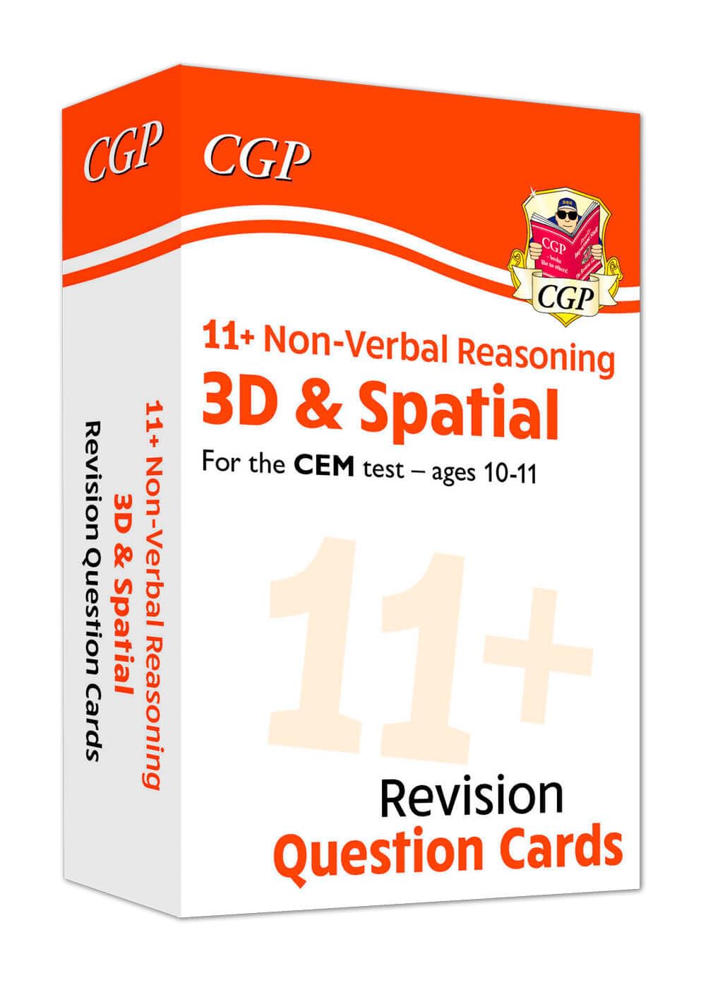 11+ CEM Revision Question Cards: Non-Verbal Reasoning 3D & Spatial - Ages 10-11: for the 2026 tests (CGP CEM 11+ Ages 10-11)