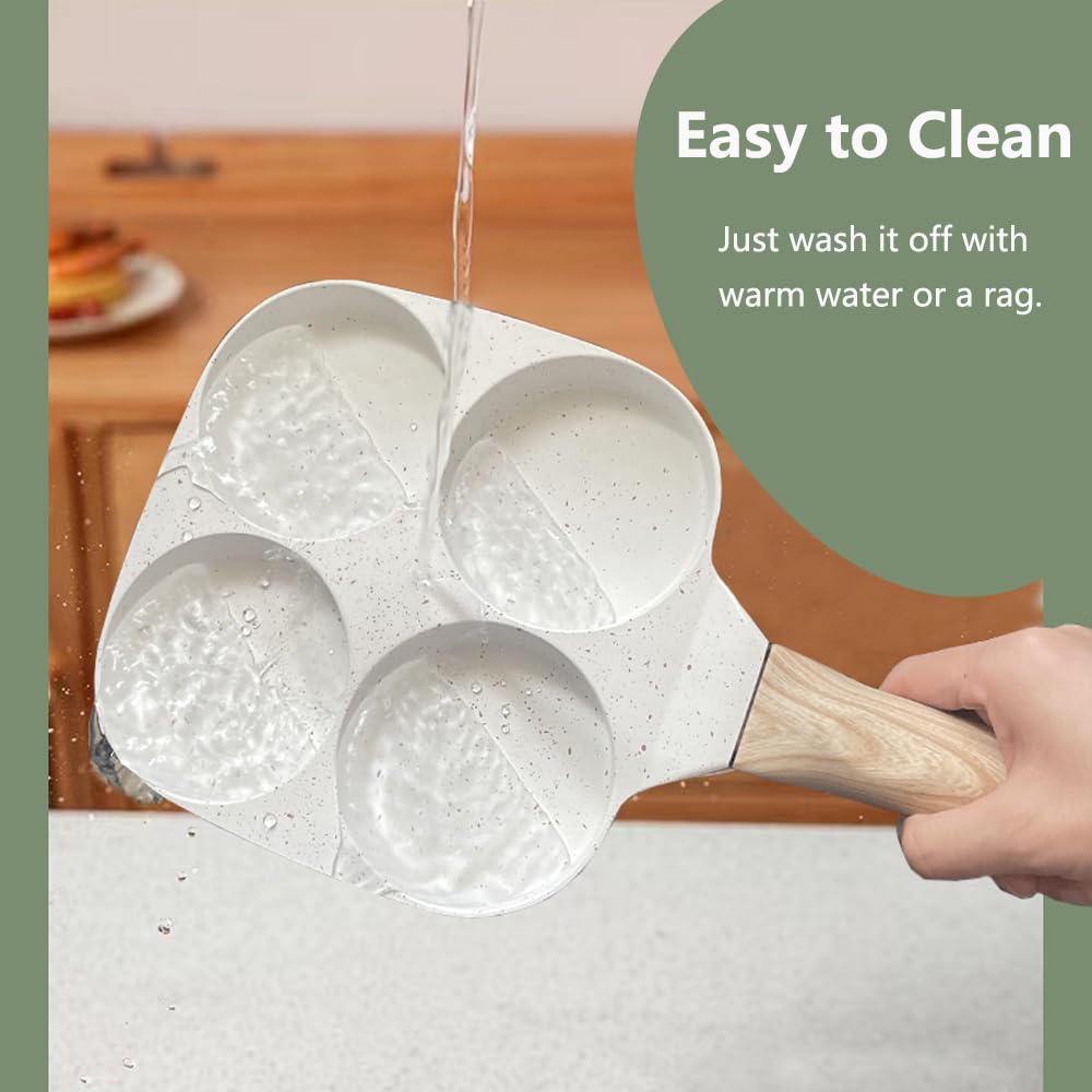 Unoschrim Egg Frying Pan - Non Stick & 4-Cup -3 Unoschrim Egg Frying Pan - Non Stick & 4-Cup -3