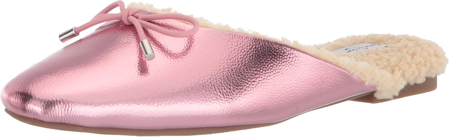 Jessica Simpson Women's Tracee Flat Slipper, Meta Pink, 9