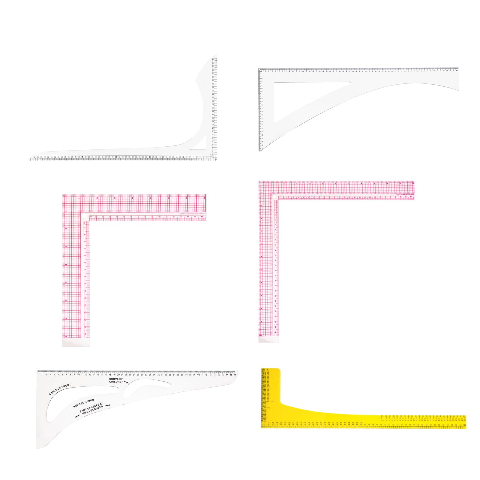 Regla multifuncional de patchwork con escala transparente para coser y hacer manualidades