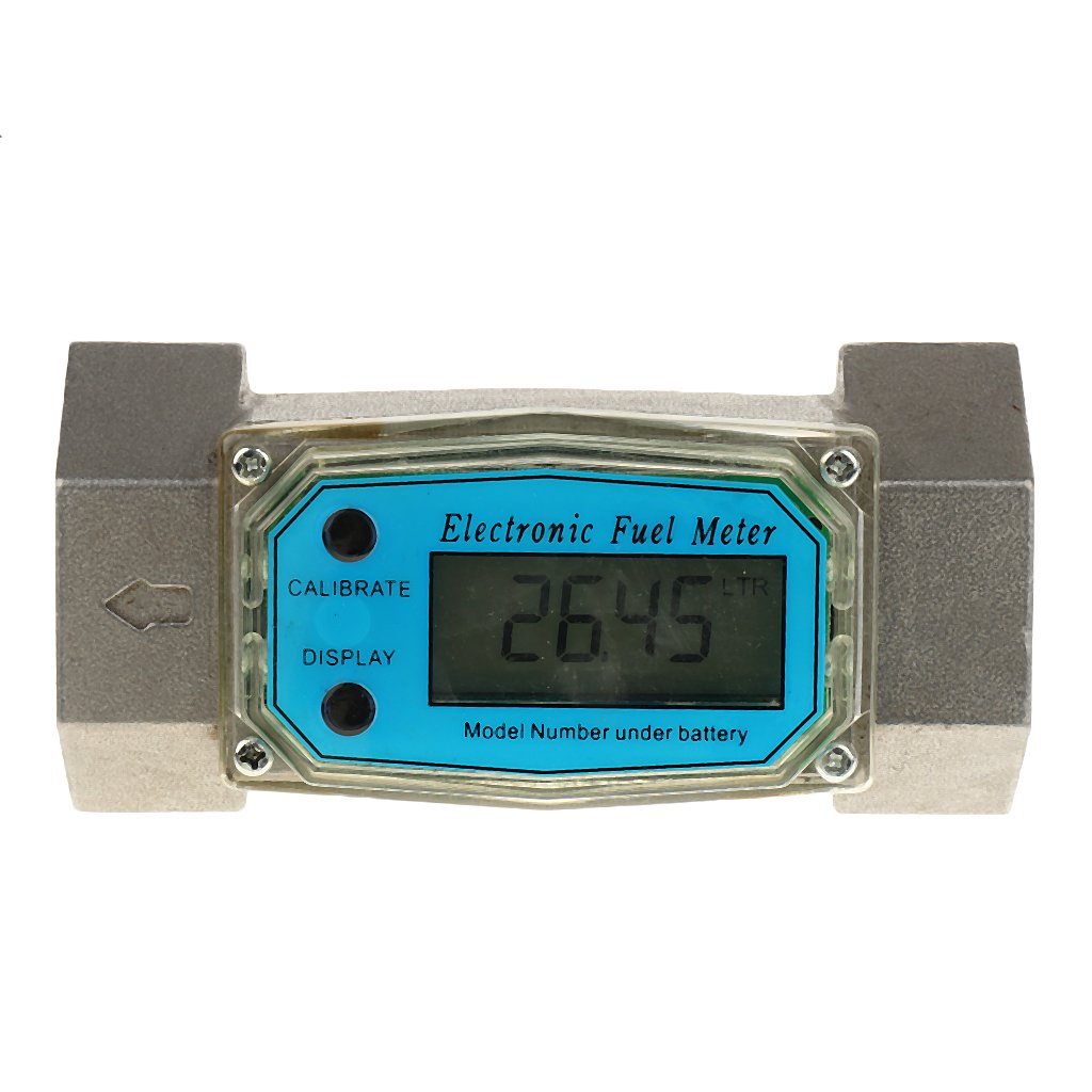 MYADDICTION 1.5 Inch Turbine Digital Diesel Water Fuel Flow Meter Oval Gear Flow Gauge Business & Industrial | Hydraulics Pneumatics & Pumps | Pump & Flow Controllers | Flow Controllers & Meters