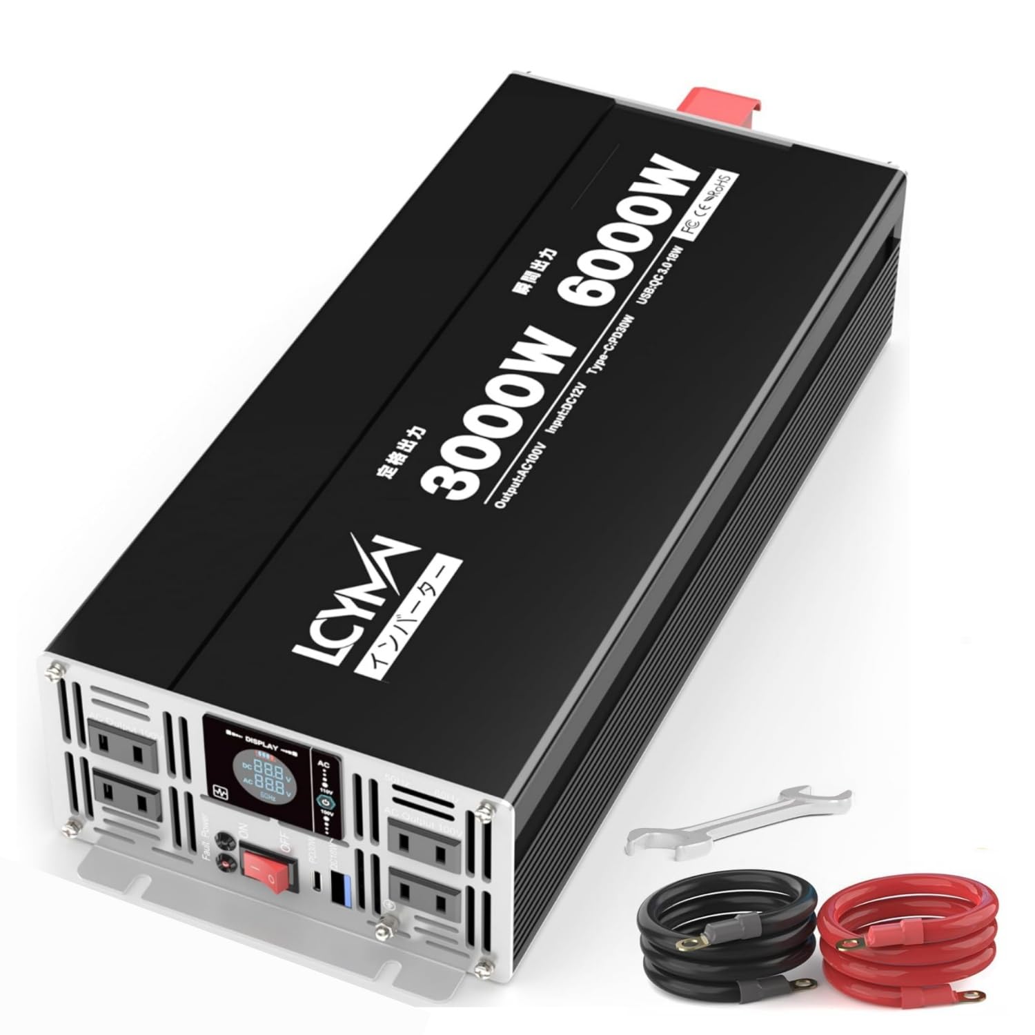 Amazon.co.jp: LCYMW インバーター 12v 100v 3000W 瞬間出力6000W 