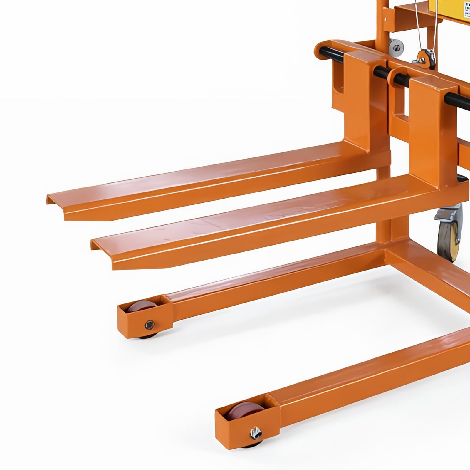 Gabelhubwagen Handkurbel-Stapler, 200 kg, Lenkrolle, Gabelstapler for Werkstatttransport, Laden Lager