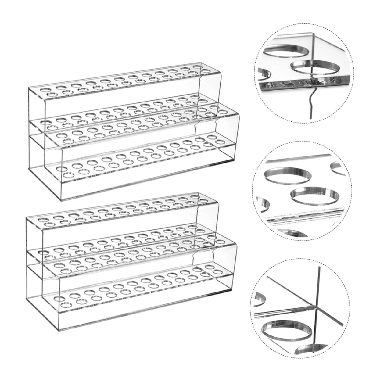 Gadpiparty 2pezzi Portapenne in Plastica Espositore Per Penne e Matite Organizer Durevole e Robusto Per Scrivania Multi-slot Per e Penne