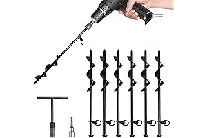 13 Inch Heavy Duty Spiral Ground Anchor Stakes for Tents, Canopies, Sheds