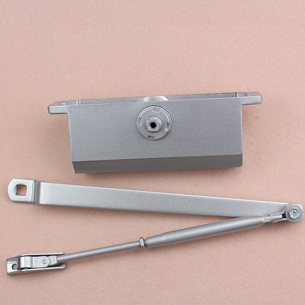 Samozamykacze do drzwi wewnętrznych 80-110 kg Drzwi przeciwpożarowe Wytrzymałe automatyczne aluminiowe samozamykacze do drzwi Regulowana prędkość Wyciszenie sprężynowe Zamykanie drzwi do drzwi zewnę