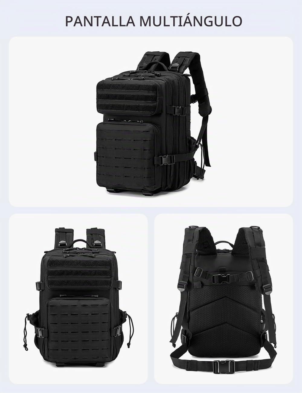 BAGZY Mochila Táctica 25L Impermeable Mochilas Militares de Asalto del Ejército Bolsa Bug Out de 3 Días Mochila Crossfit Hombre para Acampar Senderismo Supervivencia Mochilas de Viaje Cabina 40x20x30