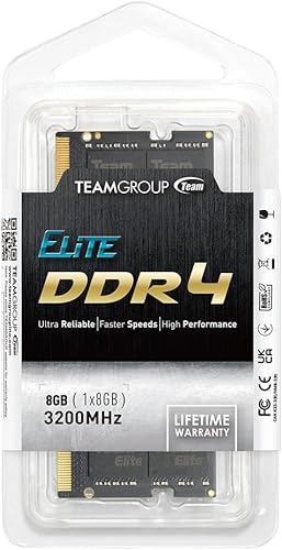 Miniatura 7 de TEAMGROUP Elite DDR4 8GB Single 3200MHz PC4-25600 CL22 Unbuffered Non-ECC 1.2V SODIMM 260-Pin Laptop Computadora Portátil PC Módulo de memoria RAM
