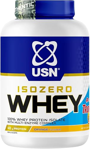 USN IsoZero Whey Tropika Orange Flavoured Protein Powder 1.61 Kg