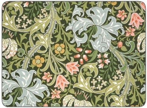 Castle Melamine William Morris Golden Lily Placemats - Set of 6 by Castle Melamine