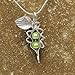 Pea Pod Necklace - 2 Peas Green Freshwater Pearls and Sterling Silver - Gift Boxed with Story Card - Each Unique Handmade in USA (18 Inch Chain Length)