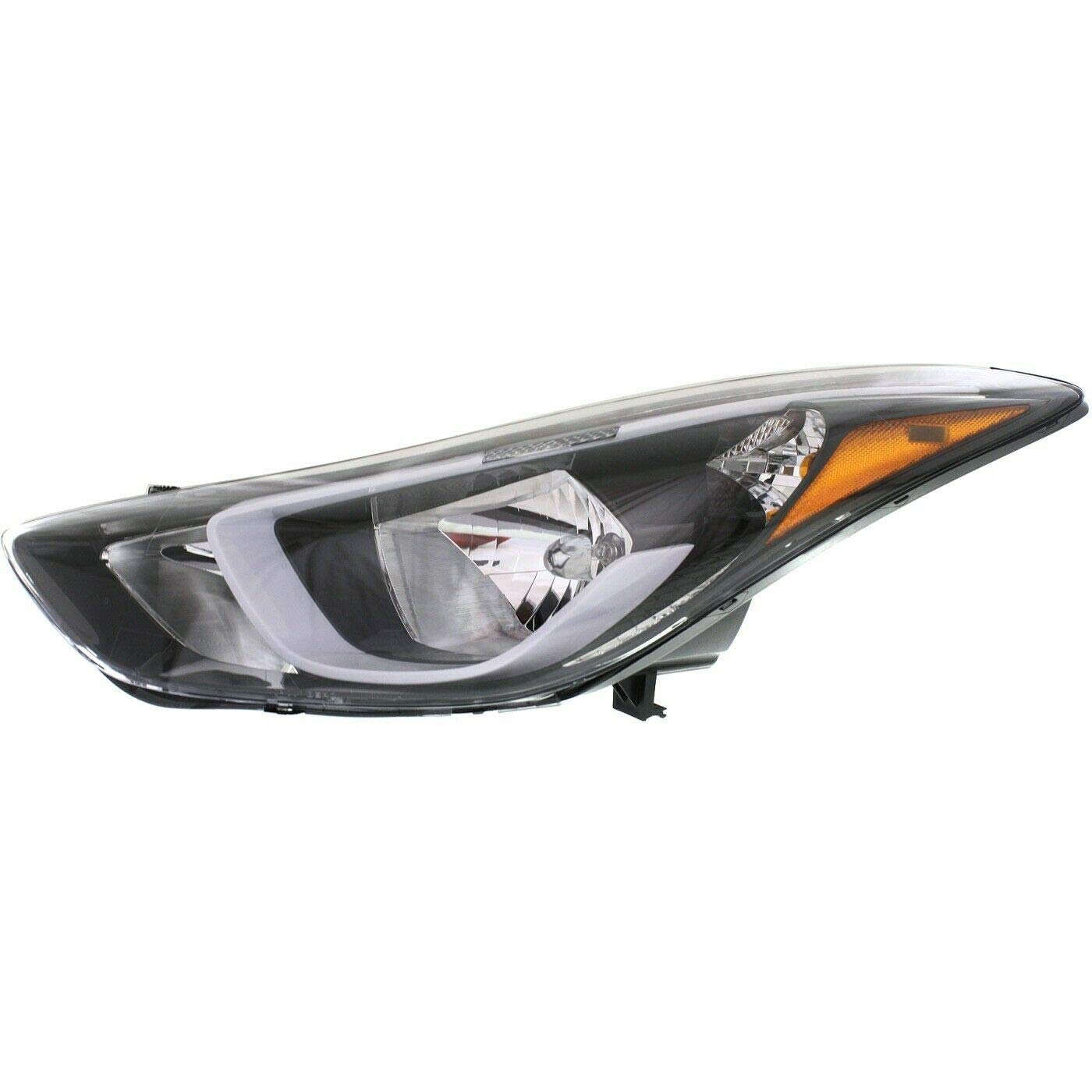 Automotive Headlight Assemblies Halogen Headlight for 2014-16 Elantra Left w/Bulb(s) can be Direct Replacement