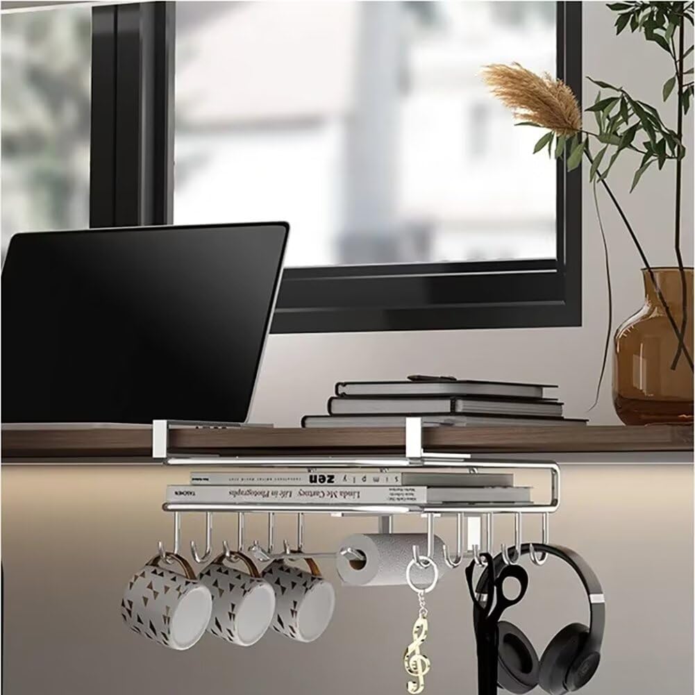 Verstellbarer Topfdeckelhalter ohne Bohren Schneidebrett Rack Küchenschrank Aufbewahrungslösung Teleskopregal für Utensilien Platzsparend Schwarz B