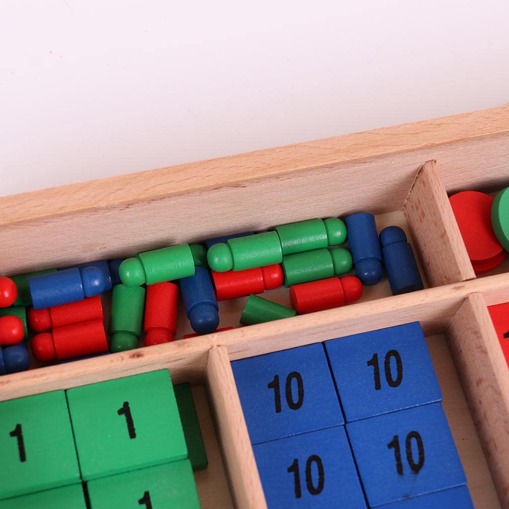 Juego de Sellos de Madera, Juguete Didáctico de Matemáticas para Niños, Promueve El Desarrollo, Adecuado para Diversas Actividades.