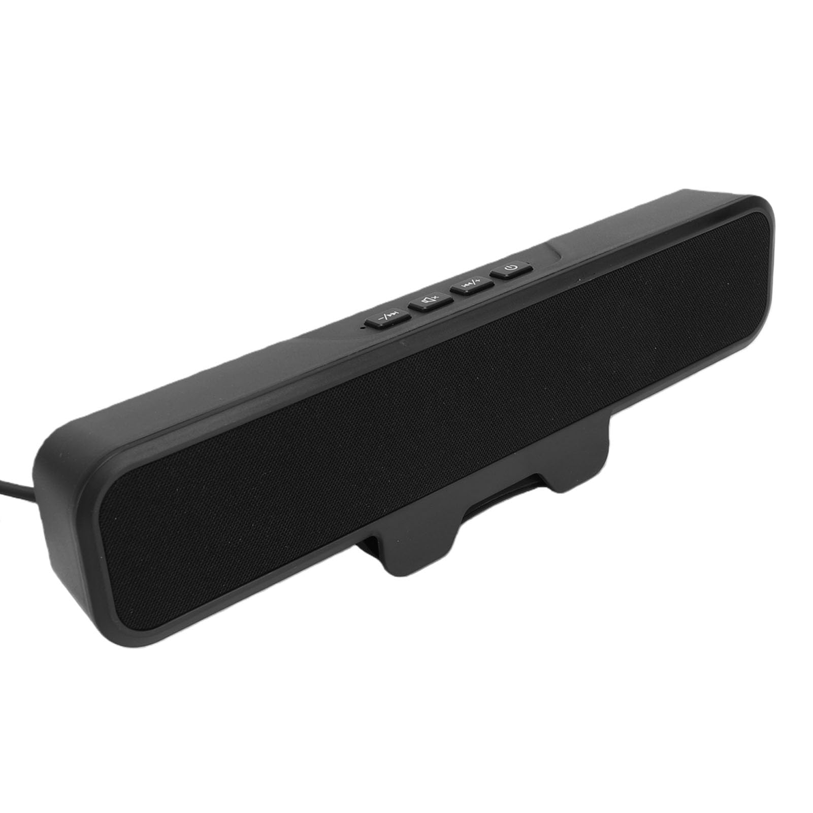 Barra de Sonido USB Estéreo Compacta con Control de Volumen y Tecla de