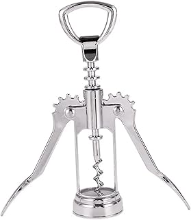 Cavatappi professionale per vino manuale, apribottiglie di vino e chiusura in acciaio inossidabile, sacco di sughero per bottiglie e sbeccatore di vino multifunzione