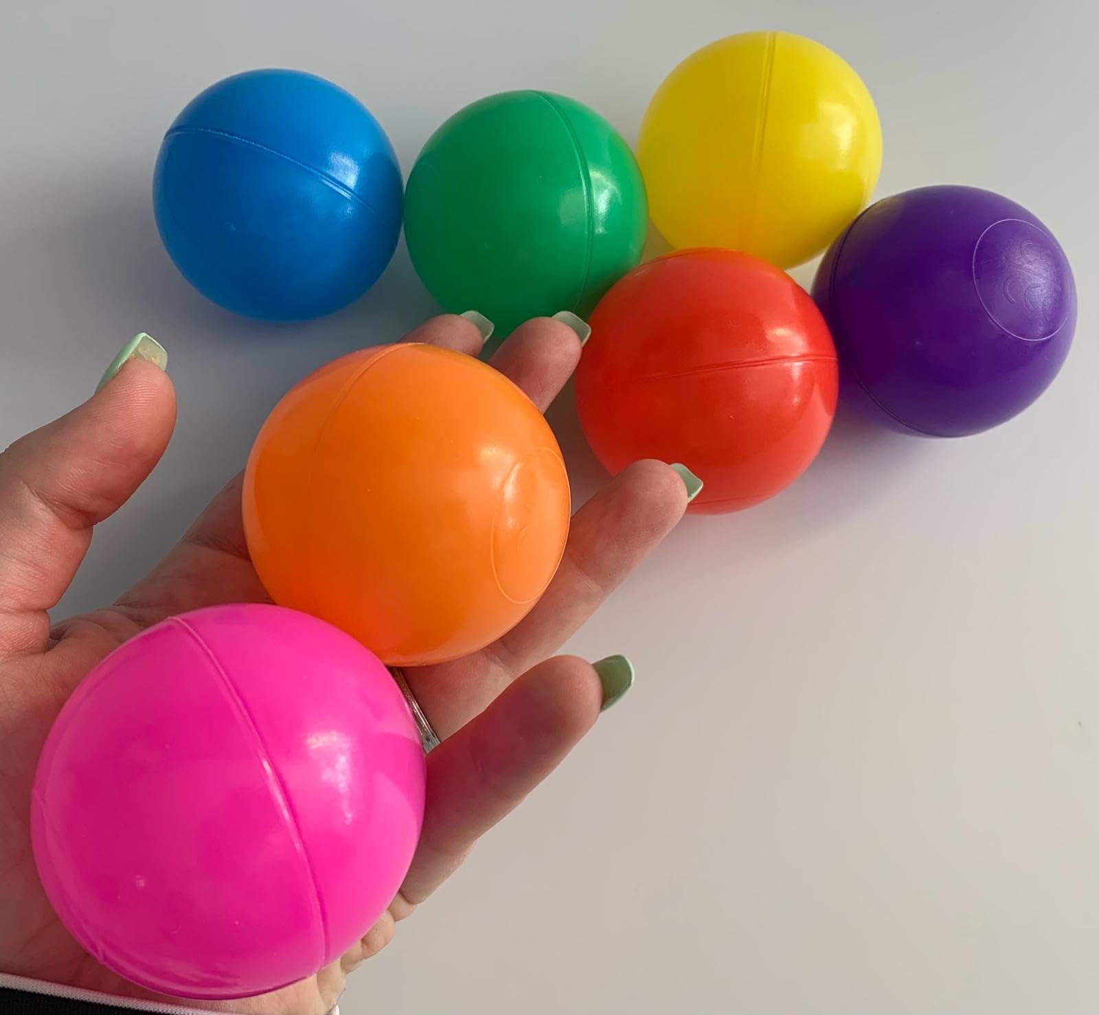 Genérico Bolas Piscina Infantil, Bolas Bebe, Bolas Parque Infantil, Pelotas para Niños 5,5 centímetros, 200 Unidades, Multicolor (200, Multicolor 5,5CM)