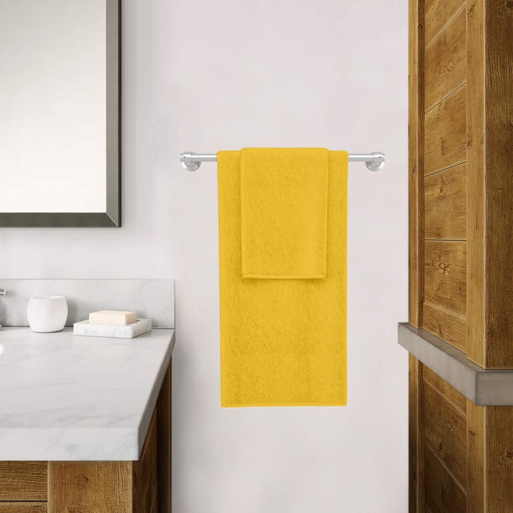 Set Asciugamani Venere Paramaison - 2 Pezzi, Cotone 420g/mq, Arancione - Foto 7