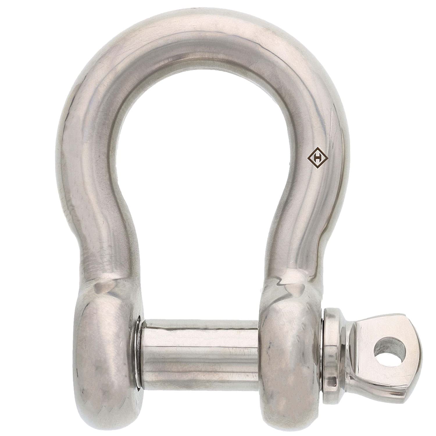 1 in, 12504 lb, Type 316 Stainless Steel Screw Pin Anchor Shackle