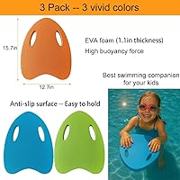 Vista 2 de Paquete de 3 tablas de natación para niños, tabla de piscina para entrenamiento de natación, tablas para natación de regazo, equipo de lecciones